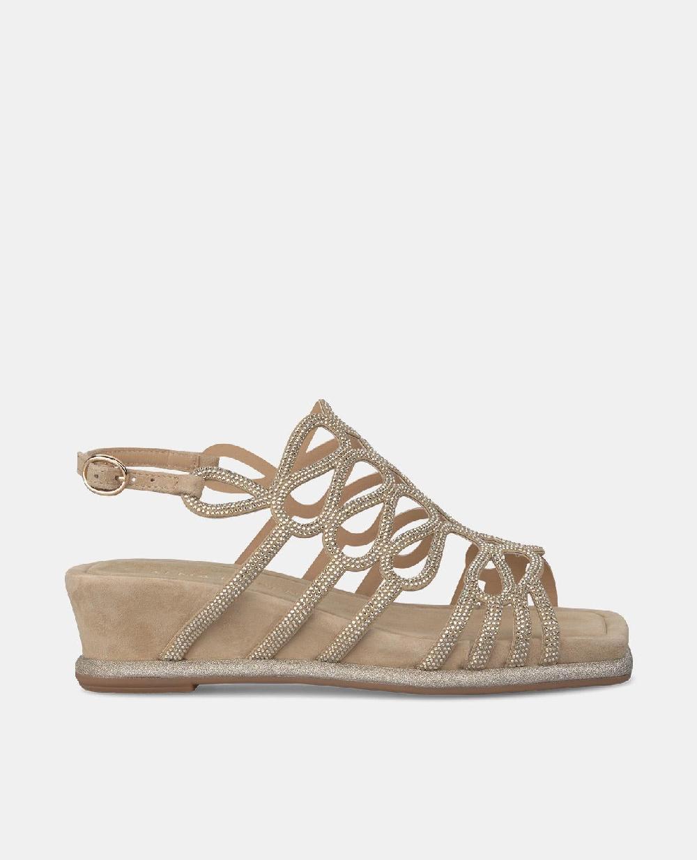 Alma en pena SANDALIA PLATAFORMA CON BRILLO