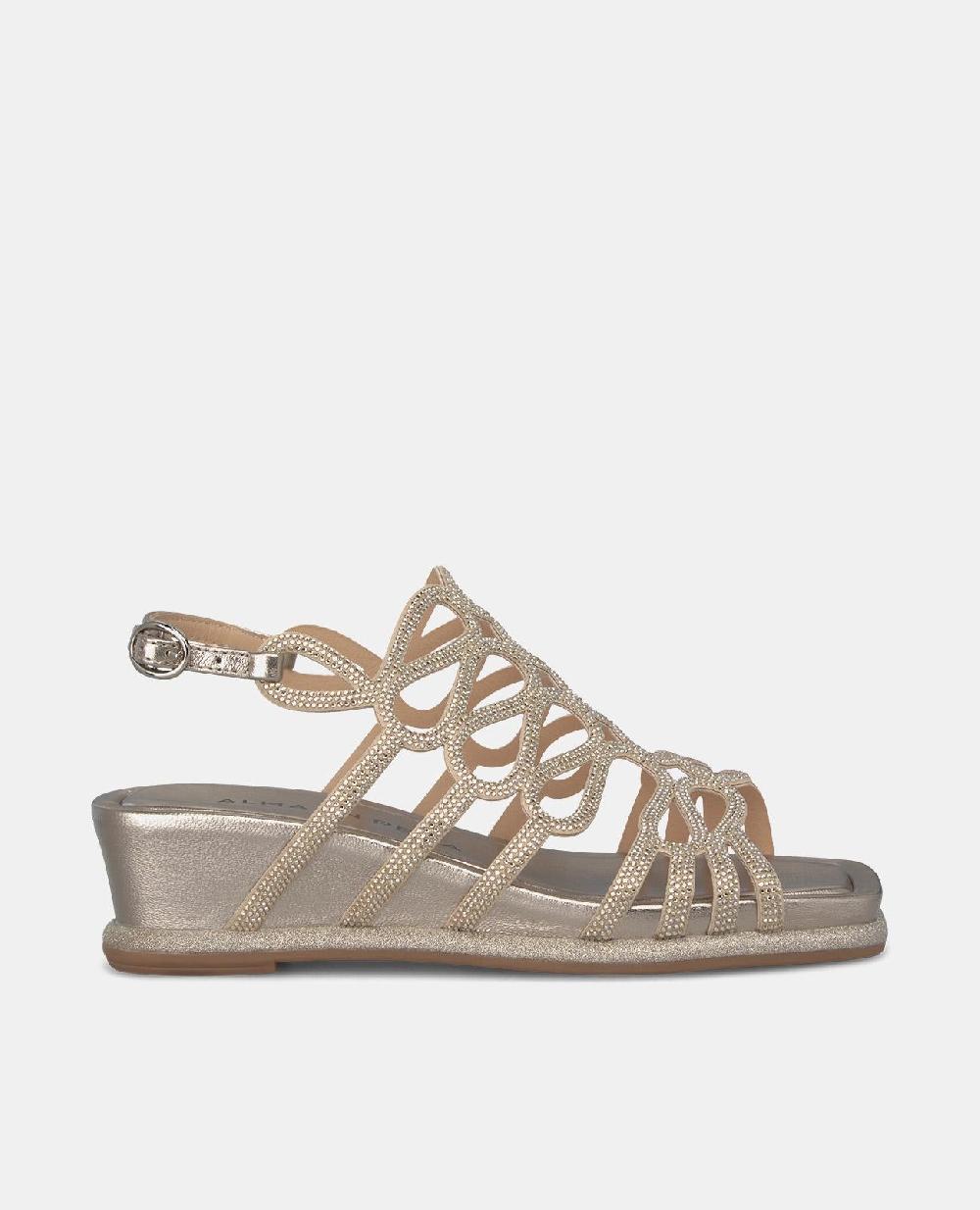 Alma en pena SANDALIA PLATAFORMA CON BRILLO