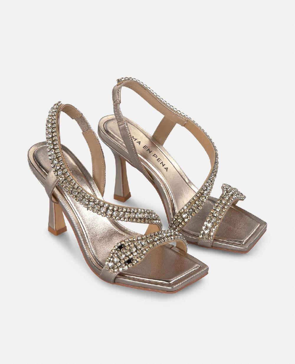 Alma En Pena SANDALIA SERPIENTE CON TACÓN