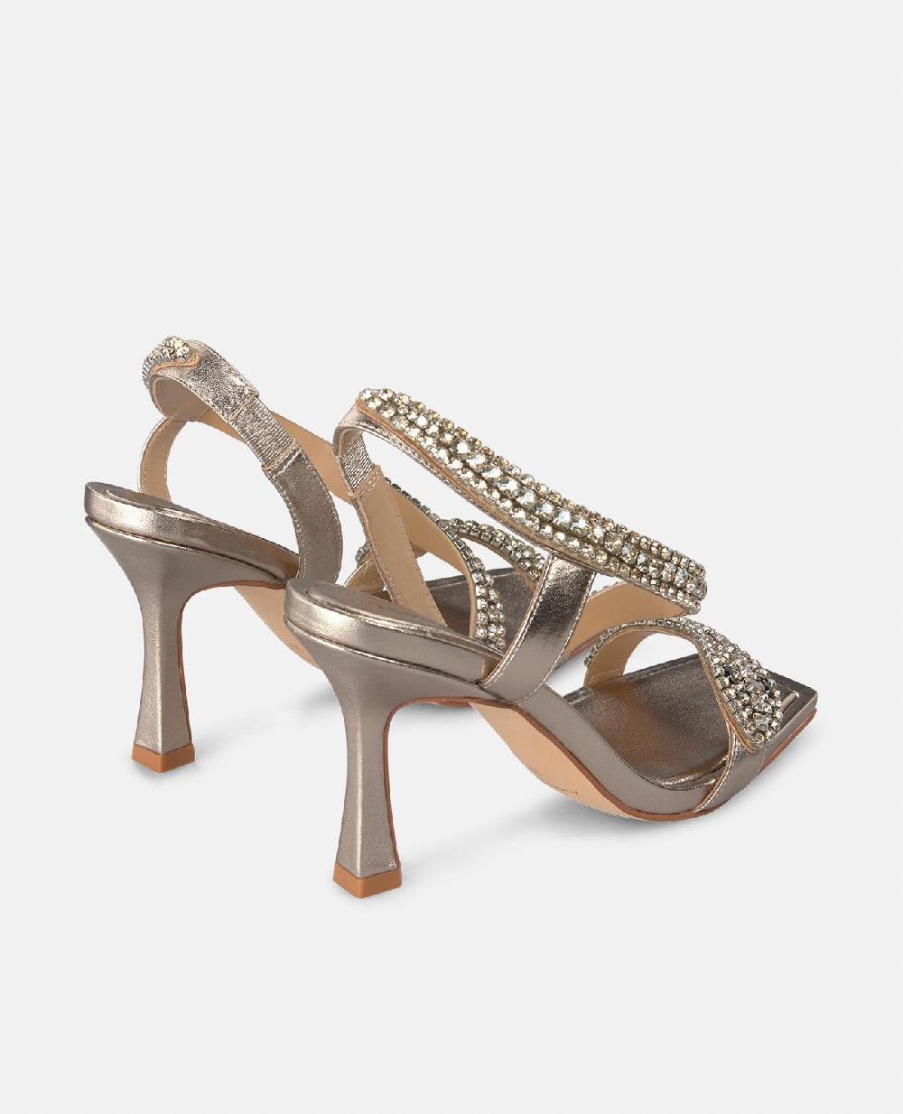 Alma En Pena SANDALIA SERPIENTE CON TACÓN