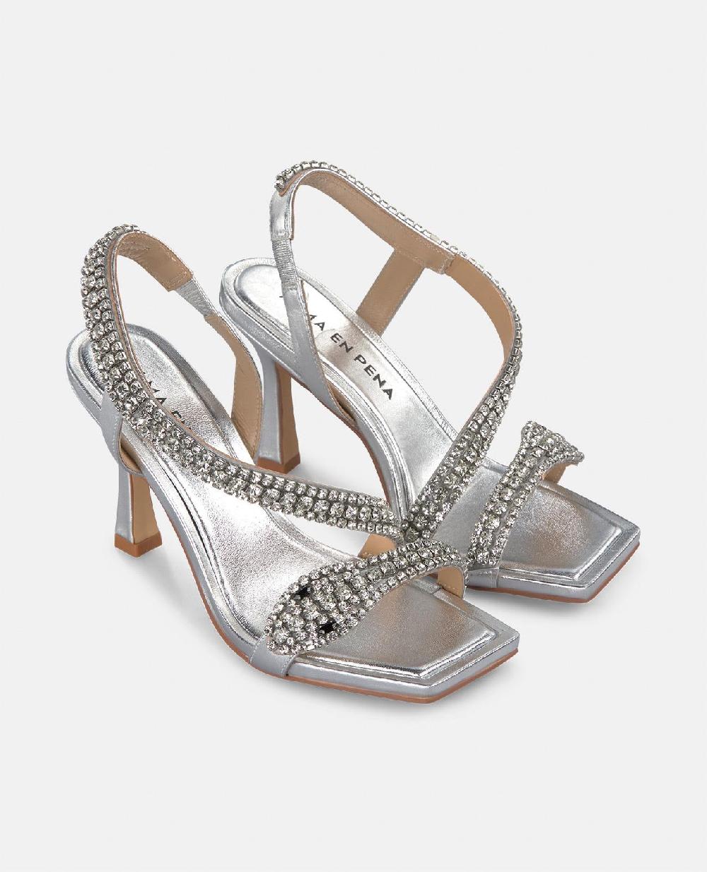 Alma En Pena SANDALIA SERPIENTE CON TACÓN