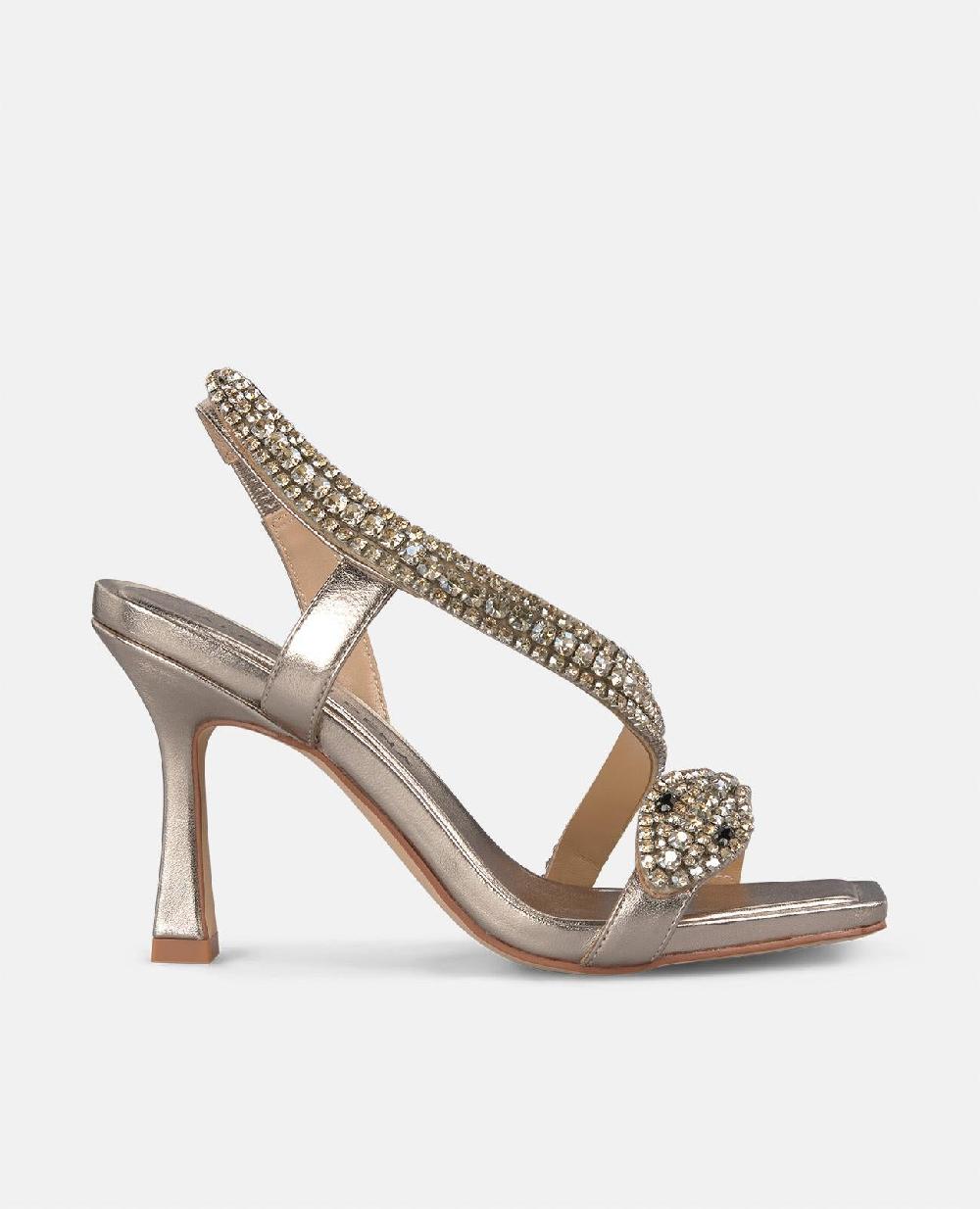 Alma en pena SANDALIA SERPIENTE CON TACÓN