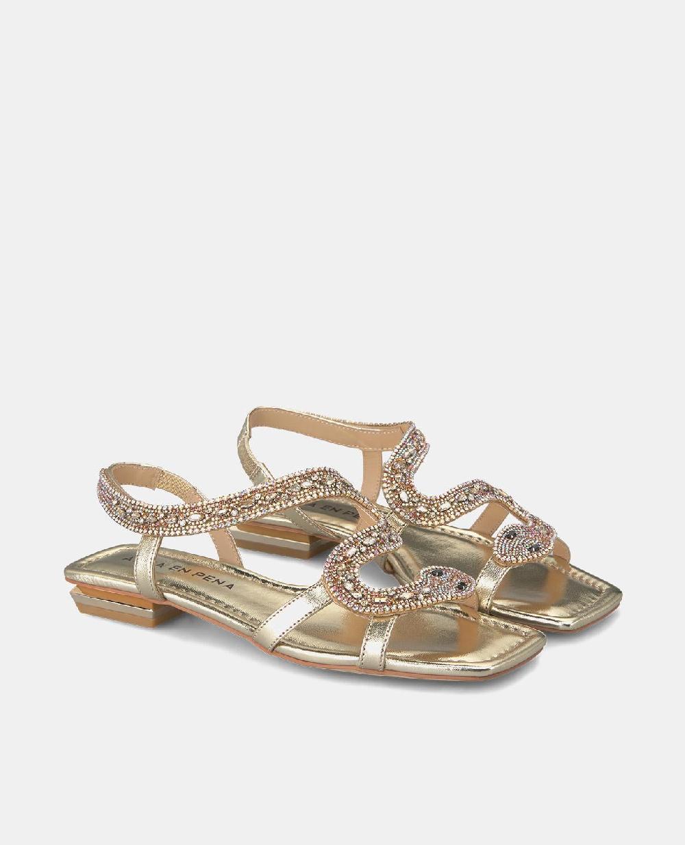 Alma En Pena SANDALIA SERPIENTE PLANA