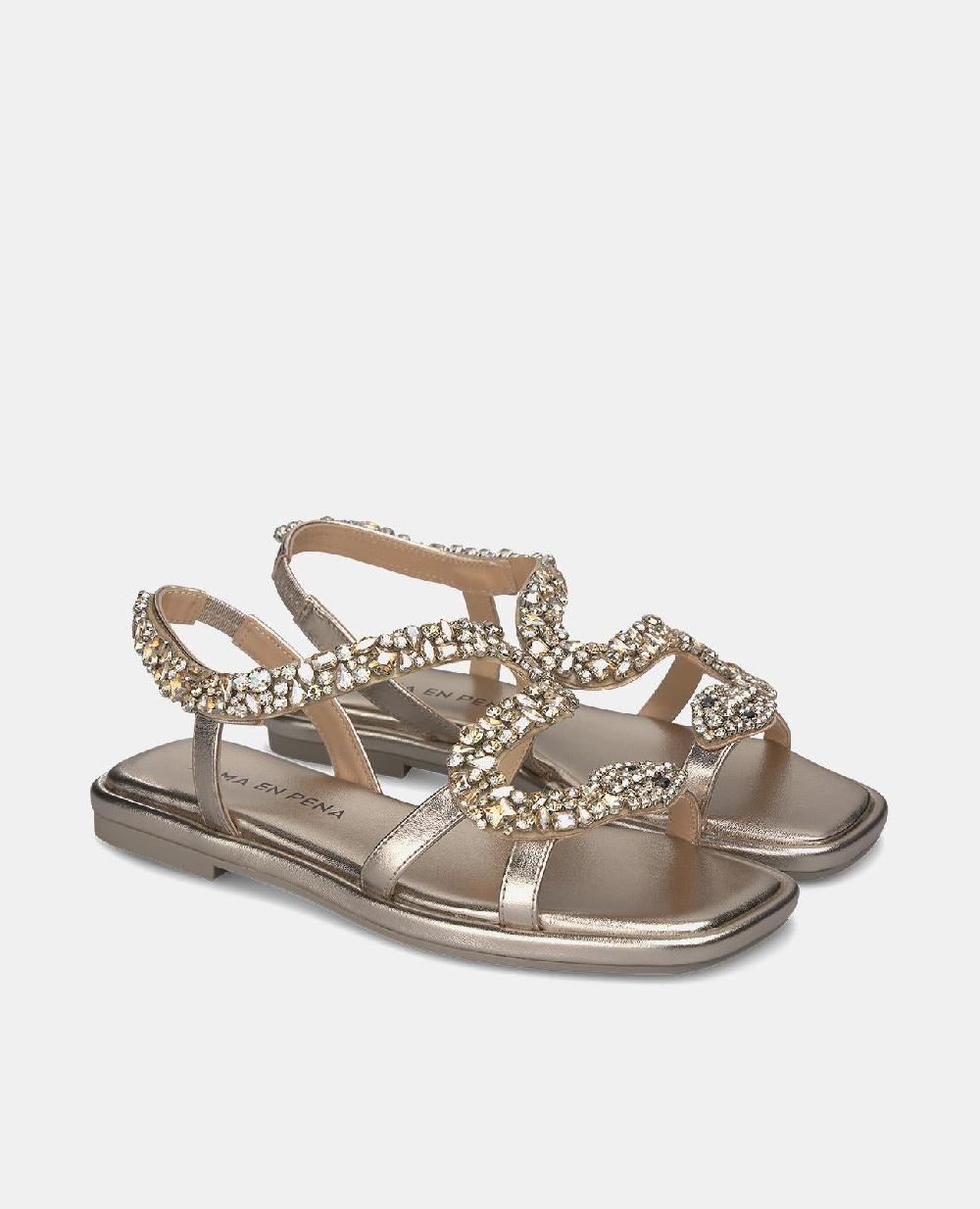 Alma En Pena SANDALIA SERPIENTE PUNTERA CUADRADA