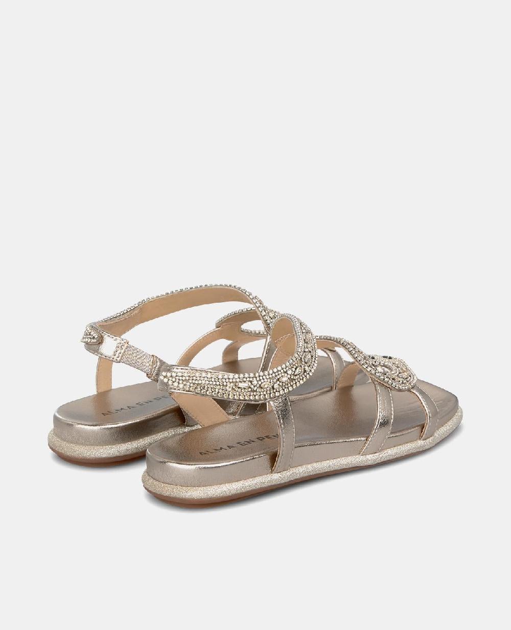 Alma En Pena SANDALIA SERPIENTE SUELA PURPURINA