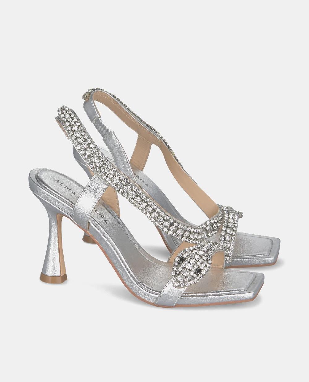 Alma En Pena SANDALIA SERPIENTE TACÓN CIRCULAR