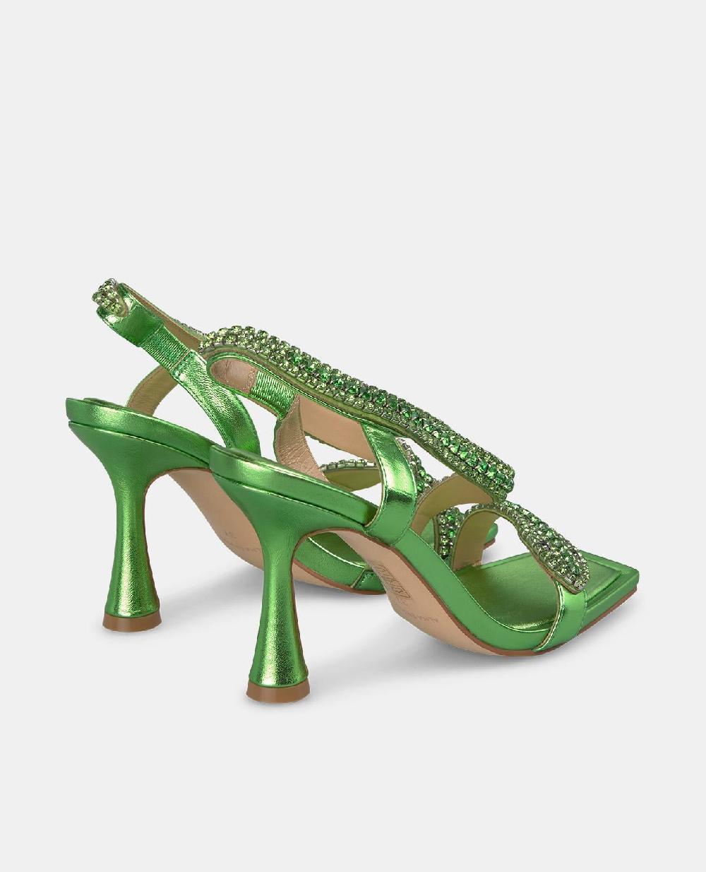 Alma En Pena SANDALIA SERPIENTE TACÓN CIRCULAR