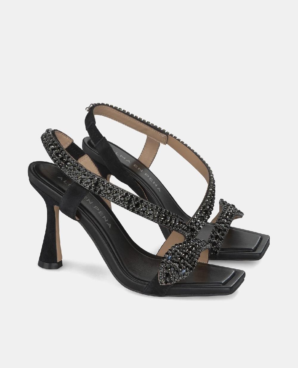 Alma En Pena SANDALIA SERPIENTE TACÓN CIRCULAR