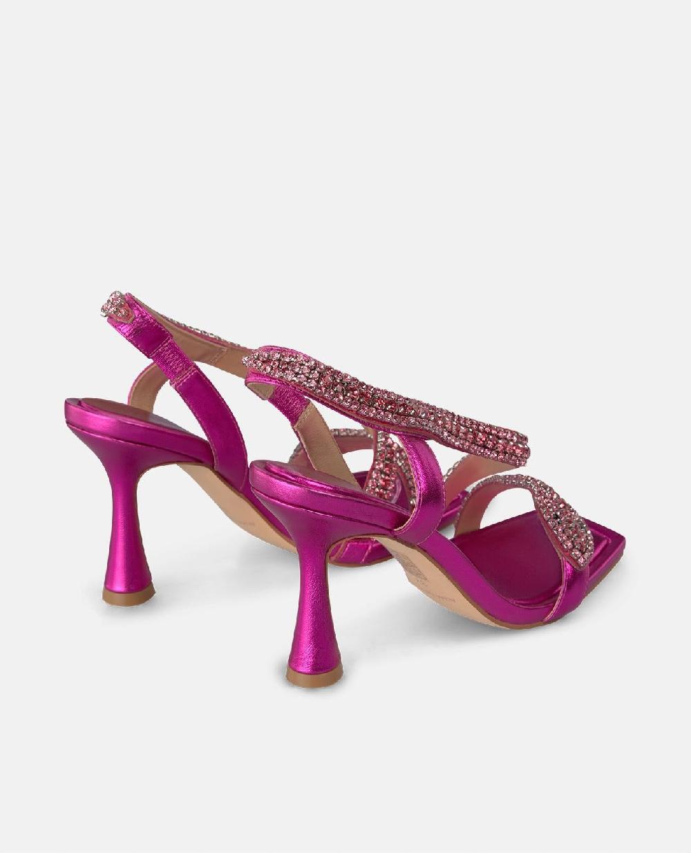 Alma En Pena SANDALIA SERPIENTE TACÓN CIRCULAR