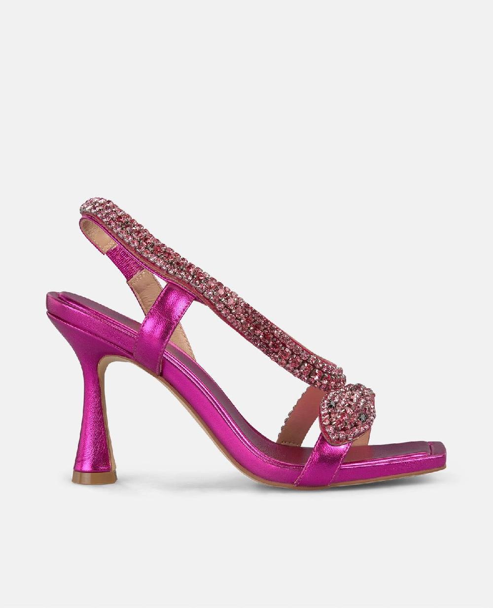 Alma En Pena SANDALIA SERPIENTE TACÓN CIRCULAR