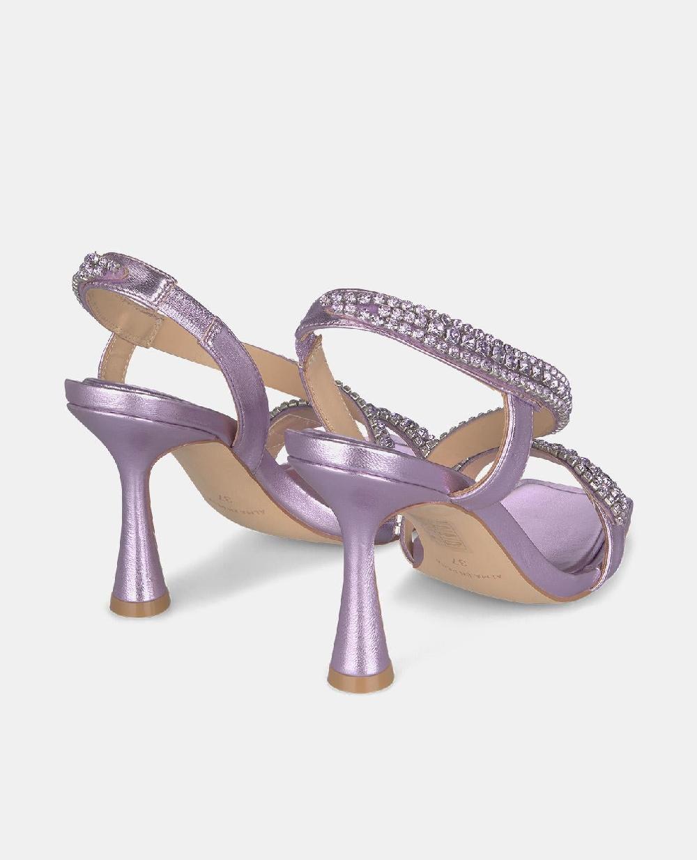 Alma En Pena SANDALIA SERPIENTE TACÓN CIRCULAR