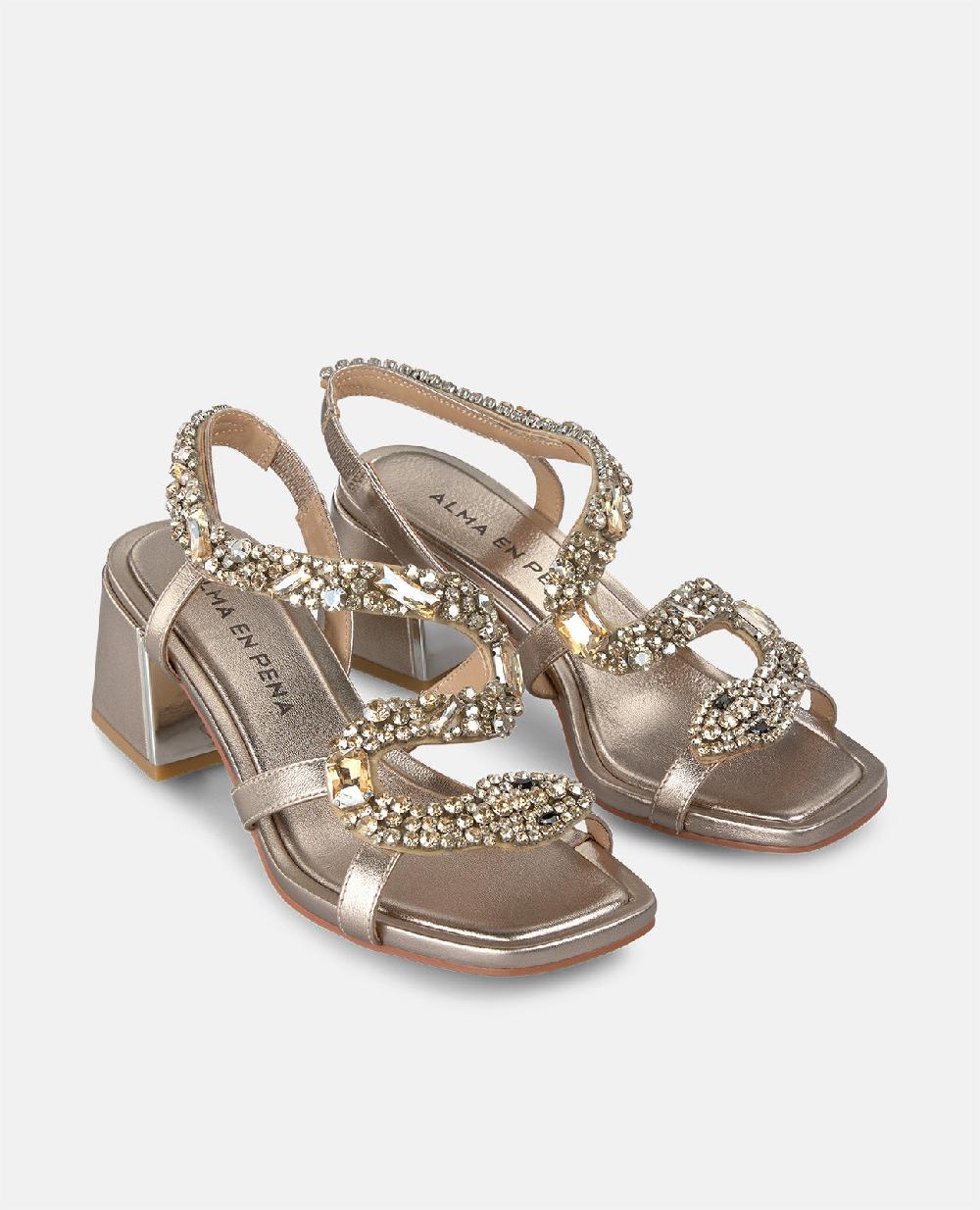 Alma En Pena SANDALIA SERPIENTE TACÓN