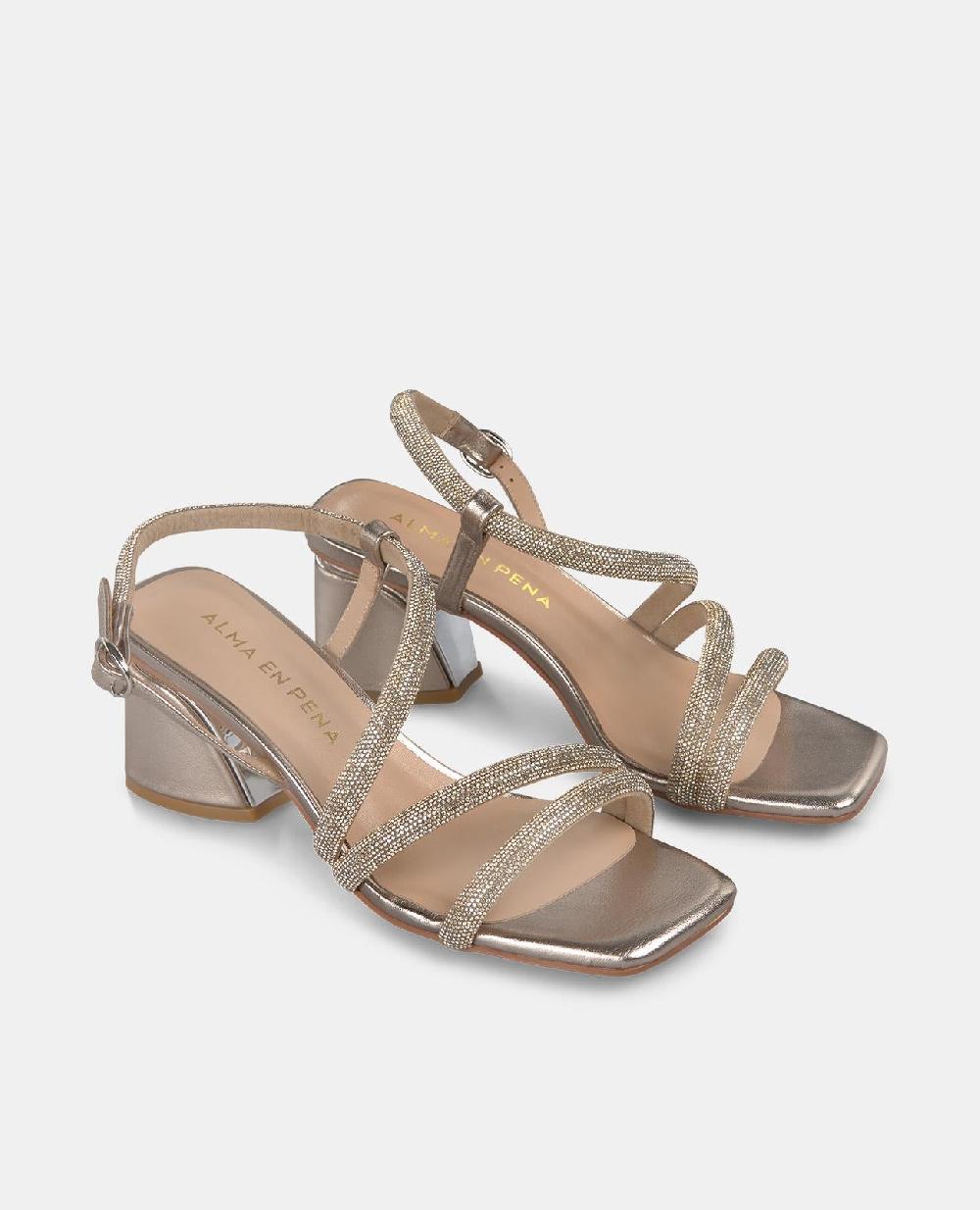 Alma En Pena SANDALIA TACÓN ANCHO