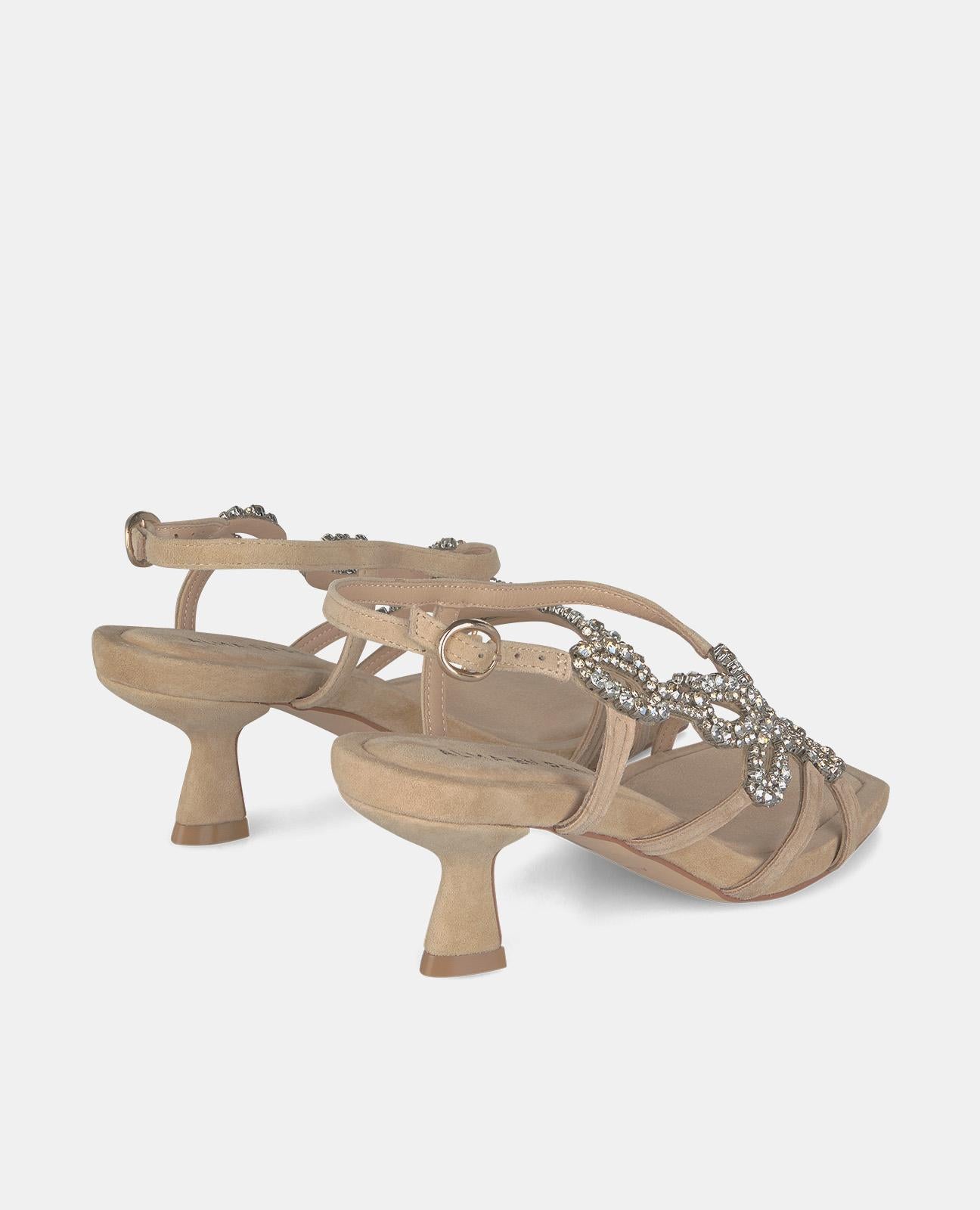 Alma En Pena SANDALIA TACÓN BAJO DETALLE