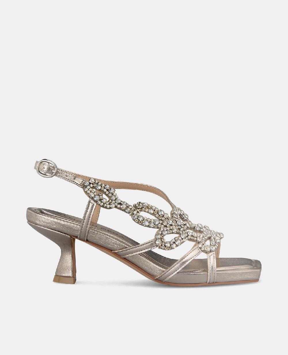 Alma en pena SANDALIA TACÓN BAJO DETALLE