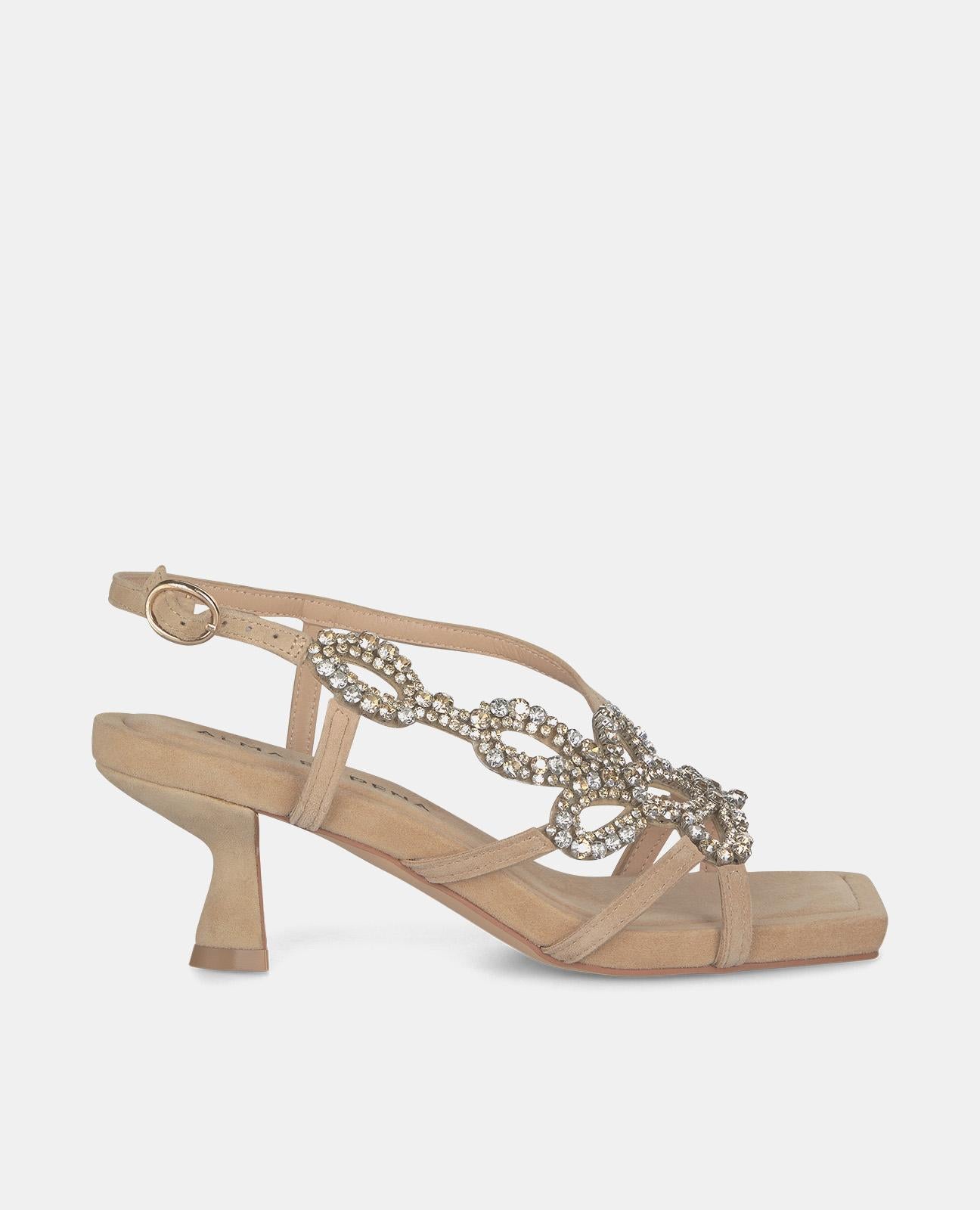 Alma en pena SANDALIA TACÓN BAJO DETALLE