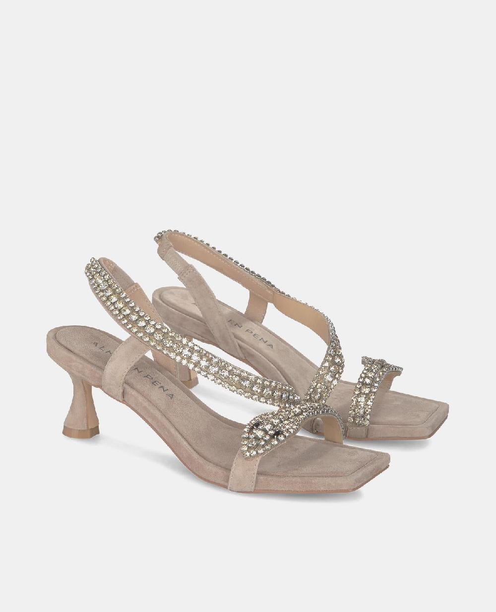 Alma En Pena SANDALIA TACÓN BAJO SERPIENTE