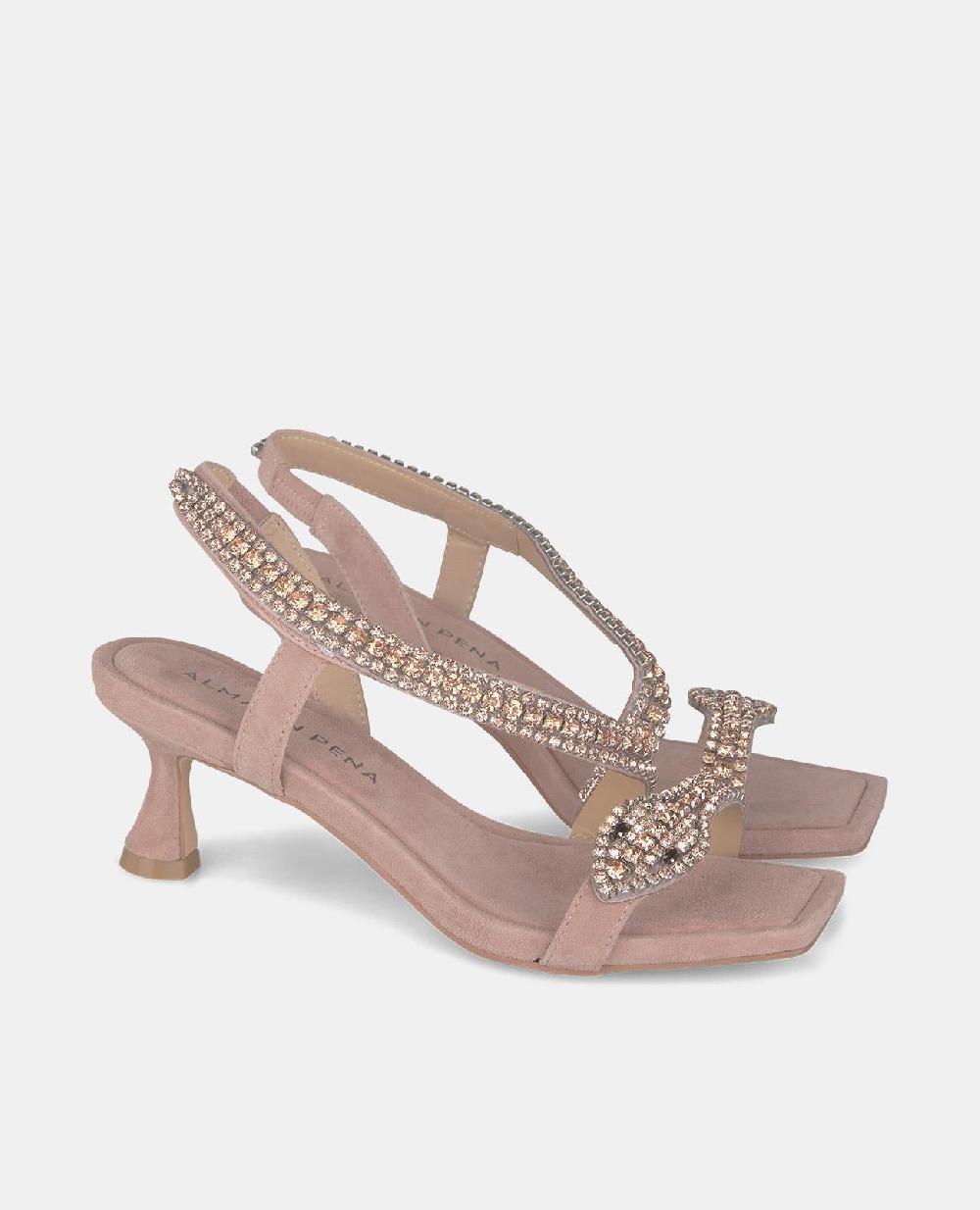 Alma En Pena SANDALIA TACÓN BAJO SERPIENTE