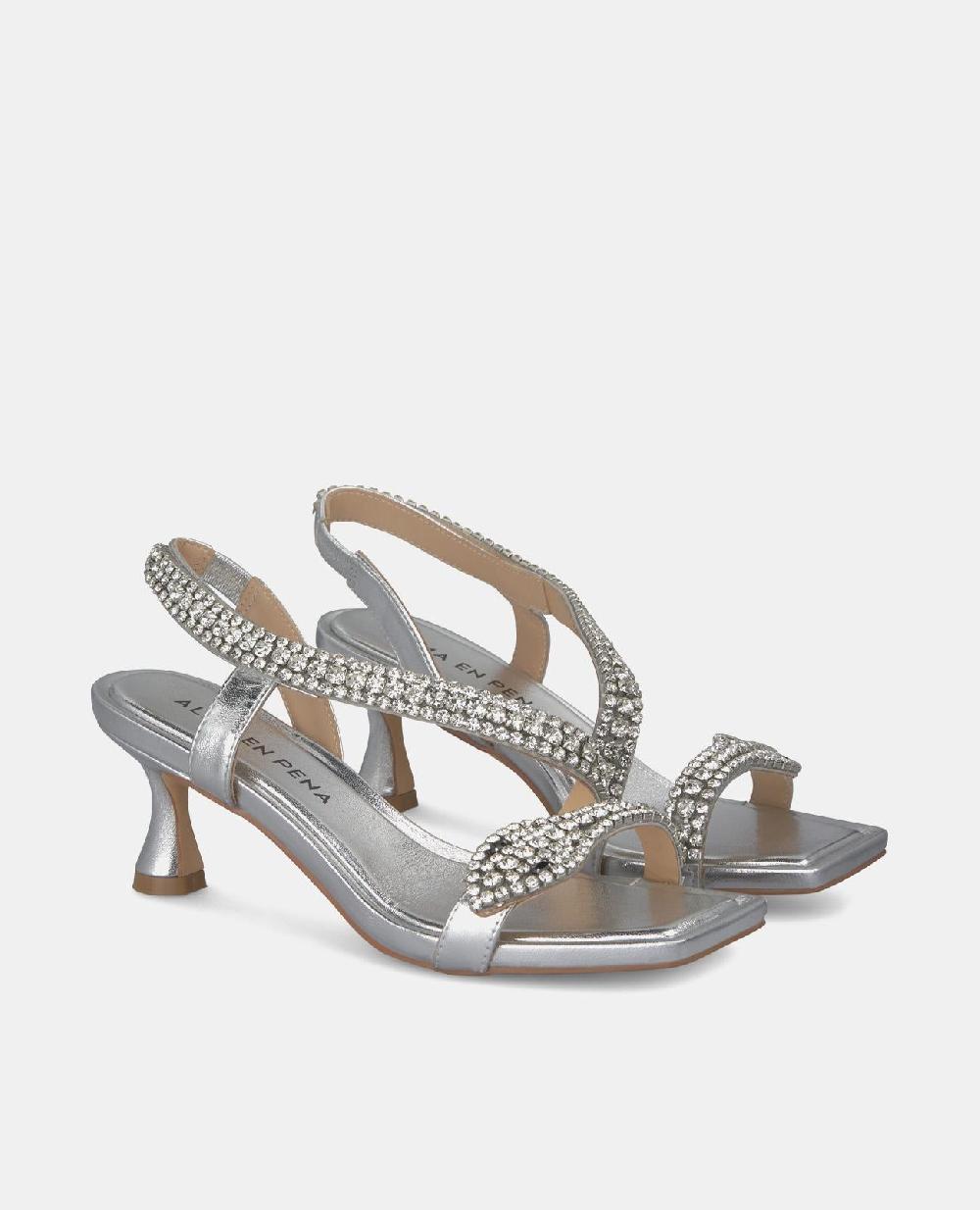 Alma En Pena SANDALIA TACÓN BAJO SERPIENTE