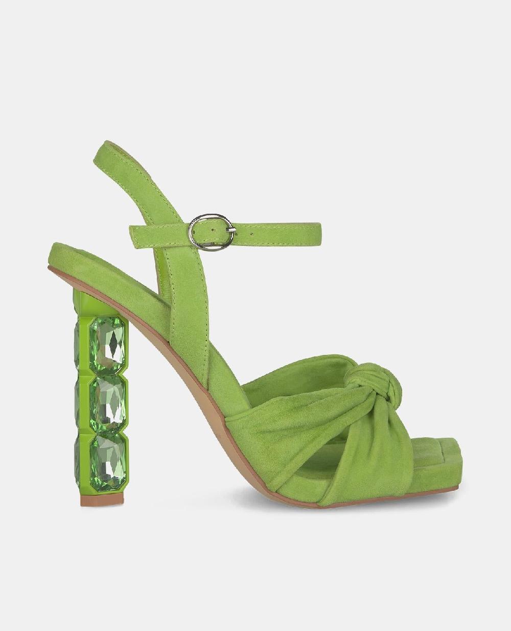 Alma en pena SANDALIA TACÓN CRISTAL NUDO