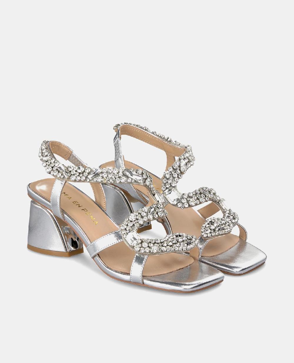 Alma En Pena SANDALIA TACÓN CUADRADO SERPIENTE