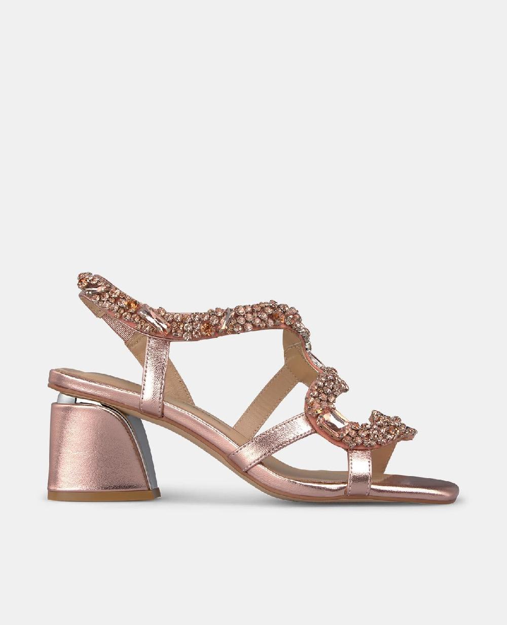 Alma en pena SANDALIA TACÓN CUADRADO SERPIENTE