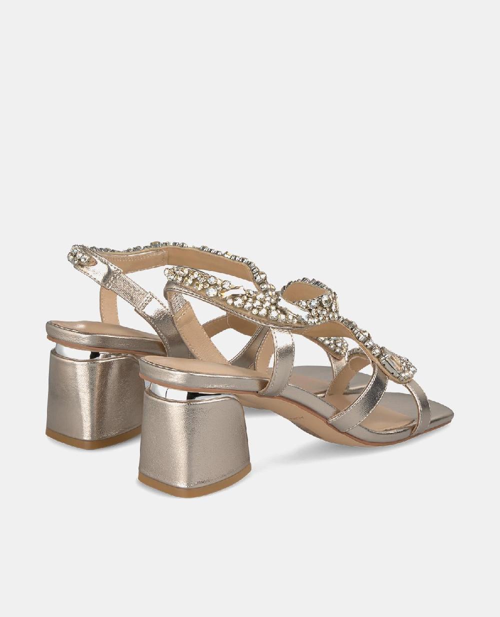 Alma En Pena SANDALIA TACÓN CUADRADO SERPIENTE