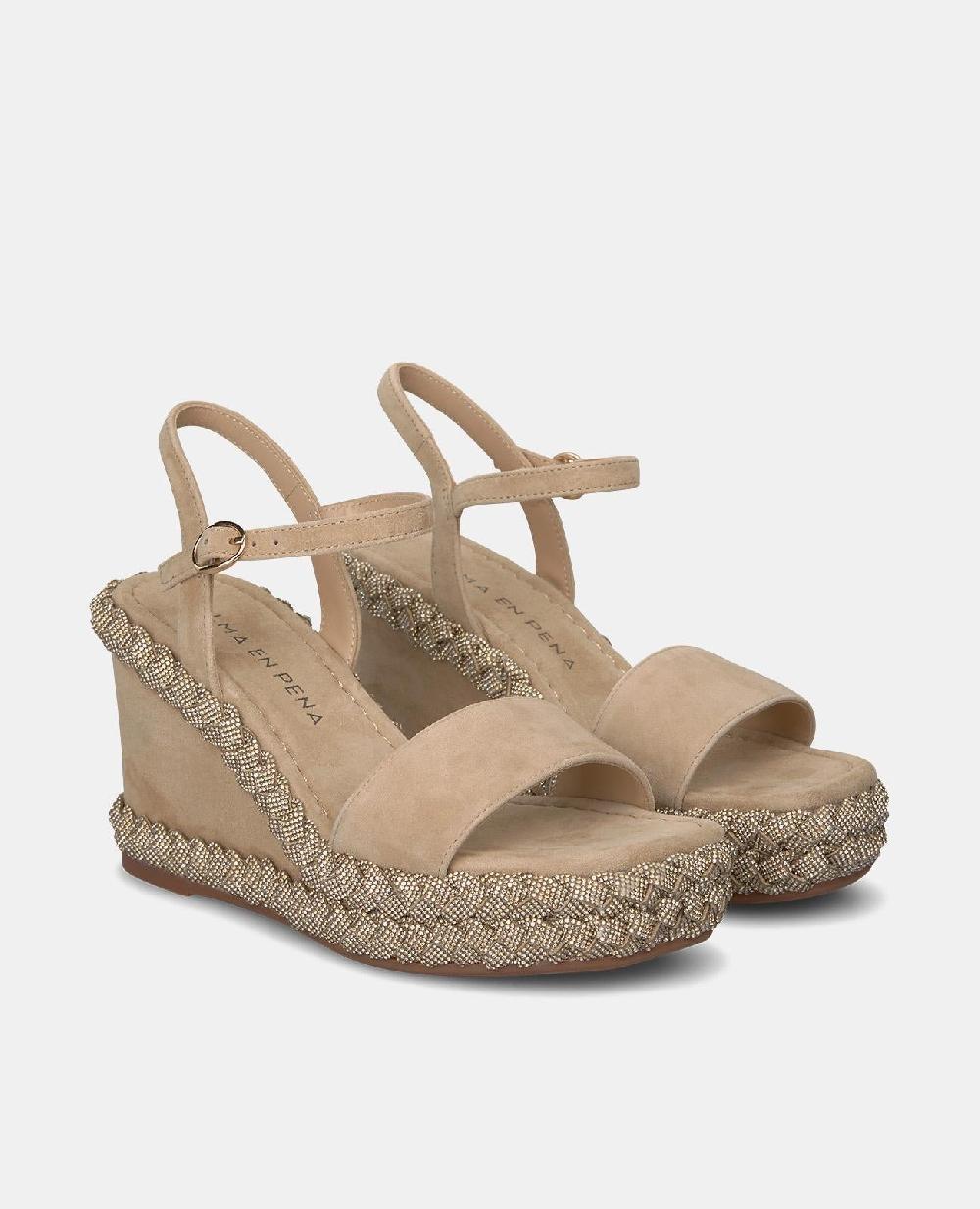 Alma En Pena SANDALIA TACÓN CUÑA