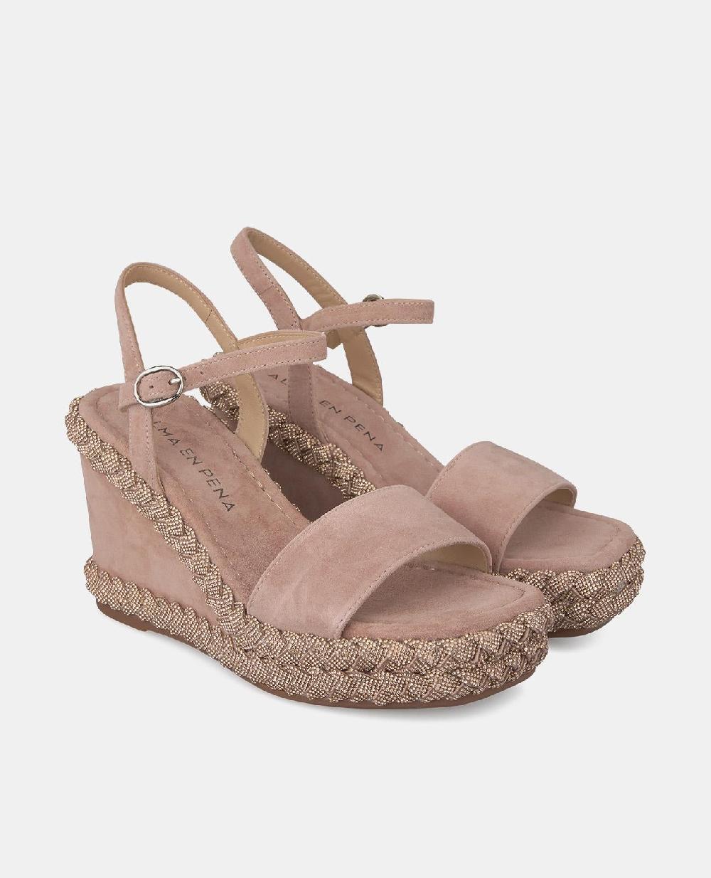 Alma En Pena SANDALIA TACÓN CUÑA