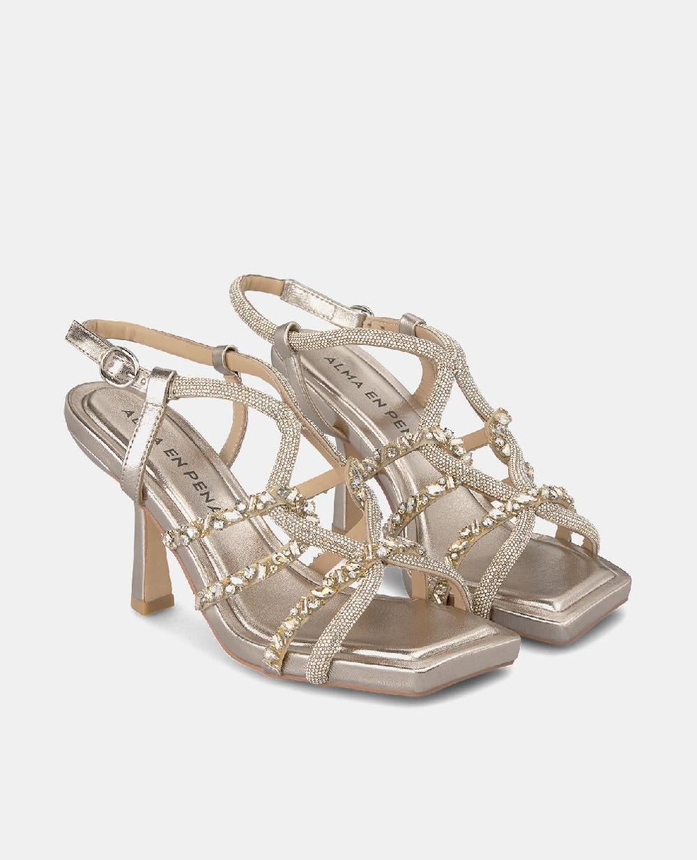 Alma En Pena SANDALIA TACÓN DETALLE