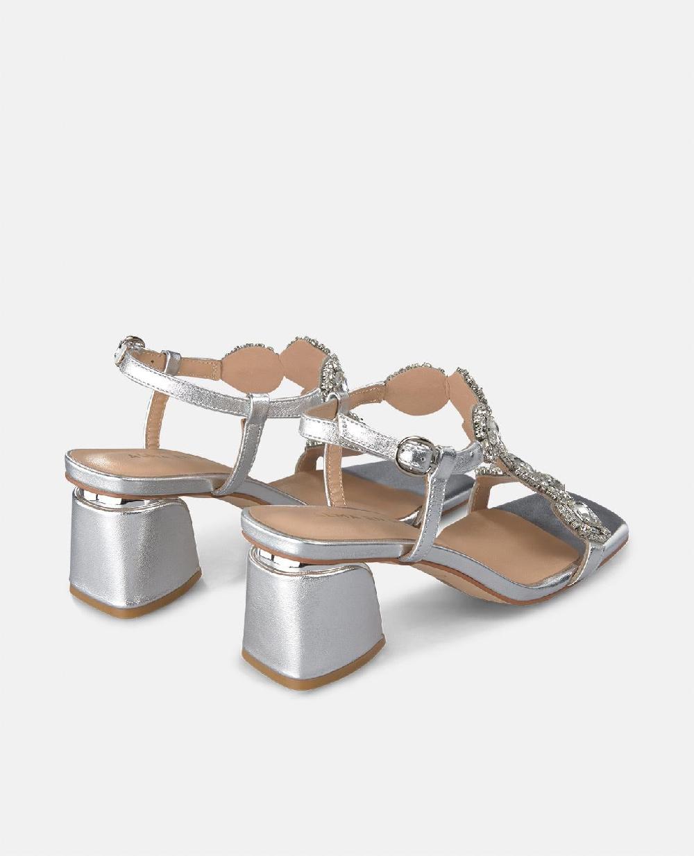 Alma En Pena SANDALIA TACÓN DETALLES PEDRERÍA