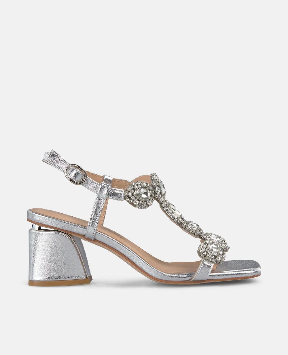 Alma en pena SANDALIA TACÓN DETALLES PEDRERÍA