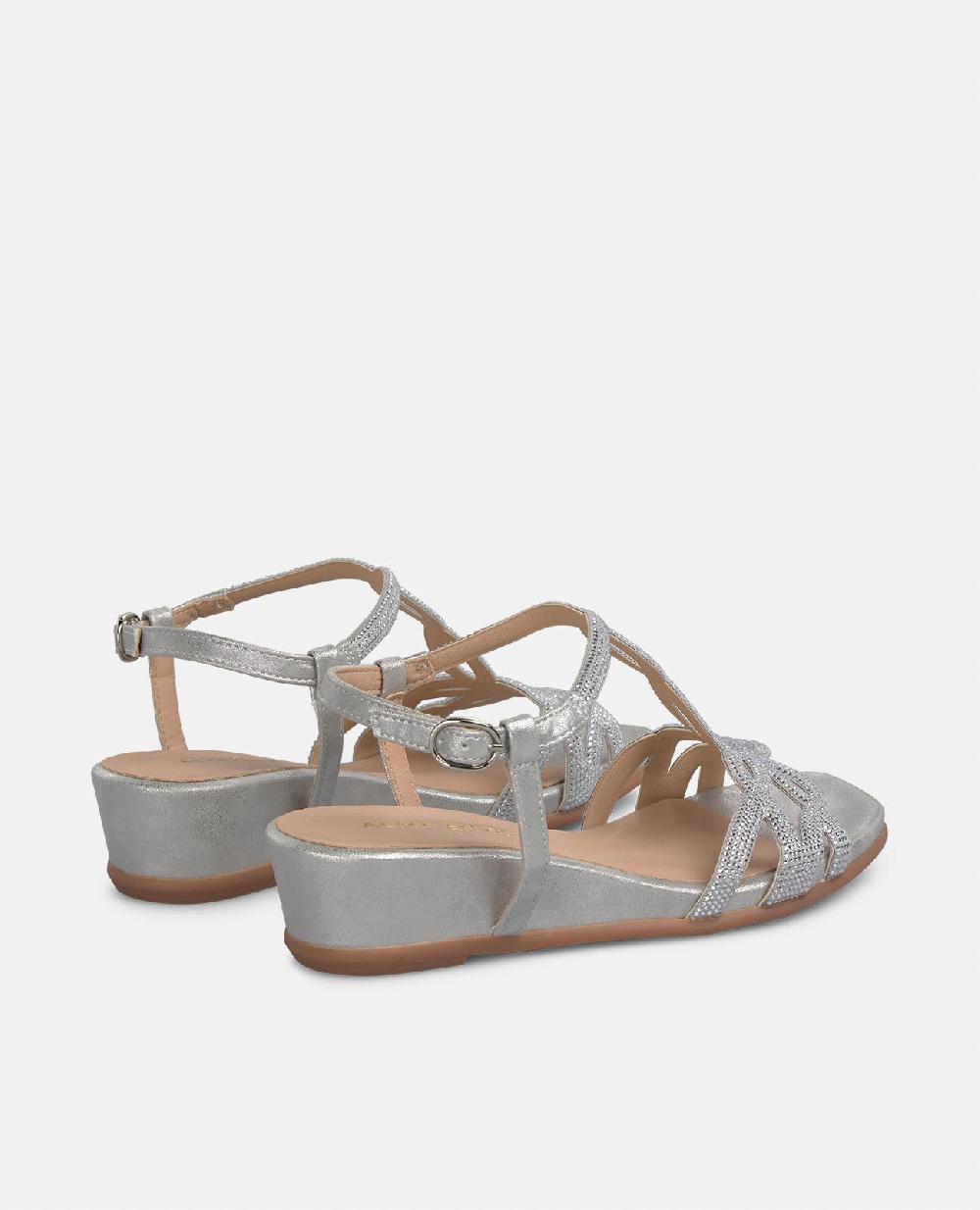 Alma En Pena SANDALIA TACÓN MEDIO BRILLOS