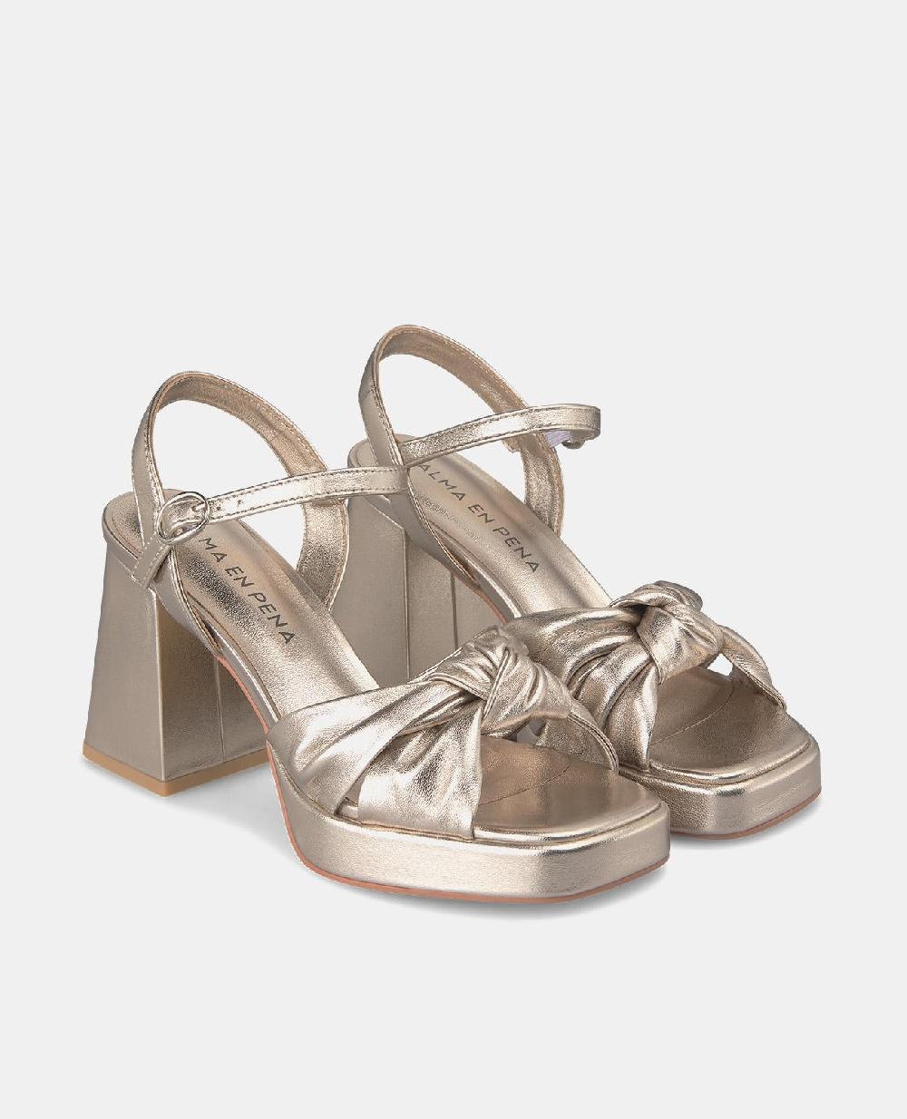 Alma En Pena SANDALIA TACÓN NUDO