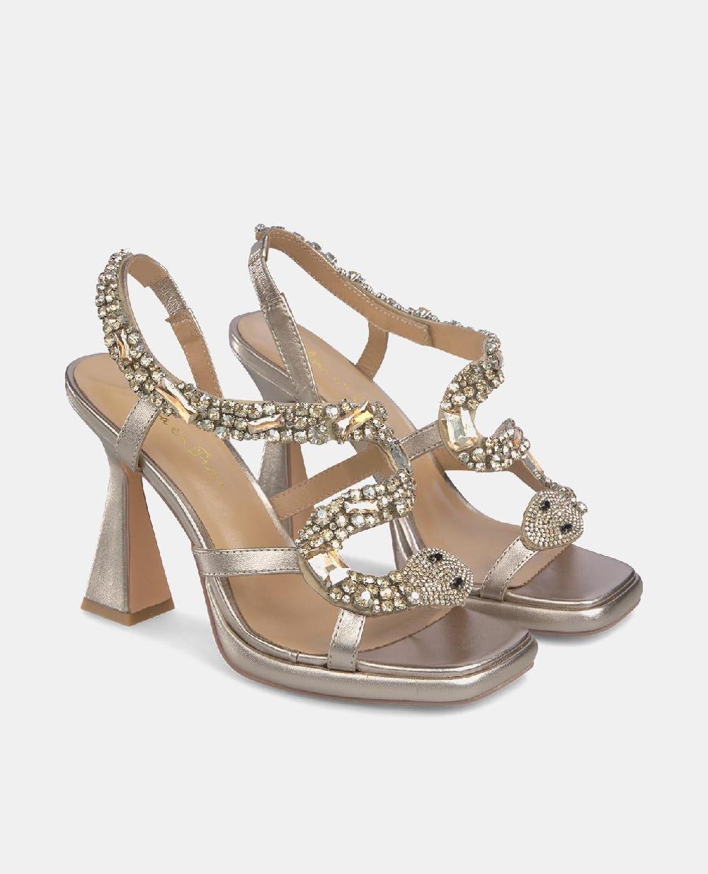 Alma En Pena SANDALIA TACÓN SERPIENTE DETALLES