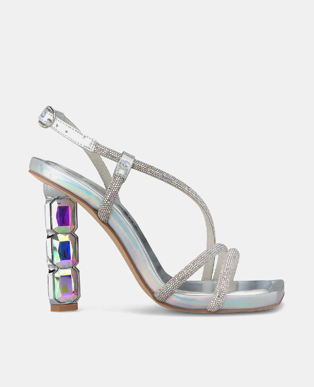 Alma en pena SANDALIA TACÓN TIRAS BRILLOS