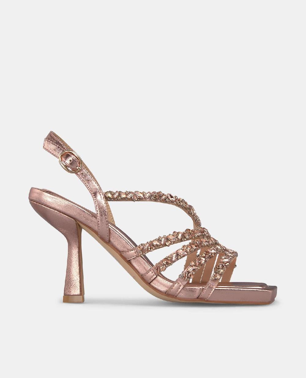 Alma en pena SANDALIA TACÓN TIRAS PEDRERÍA