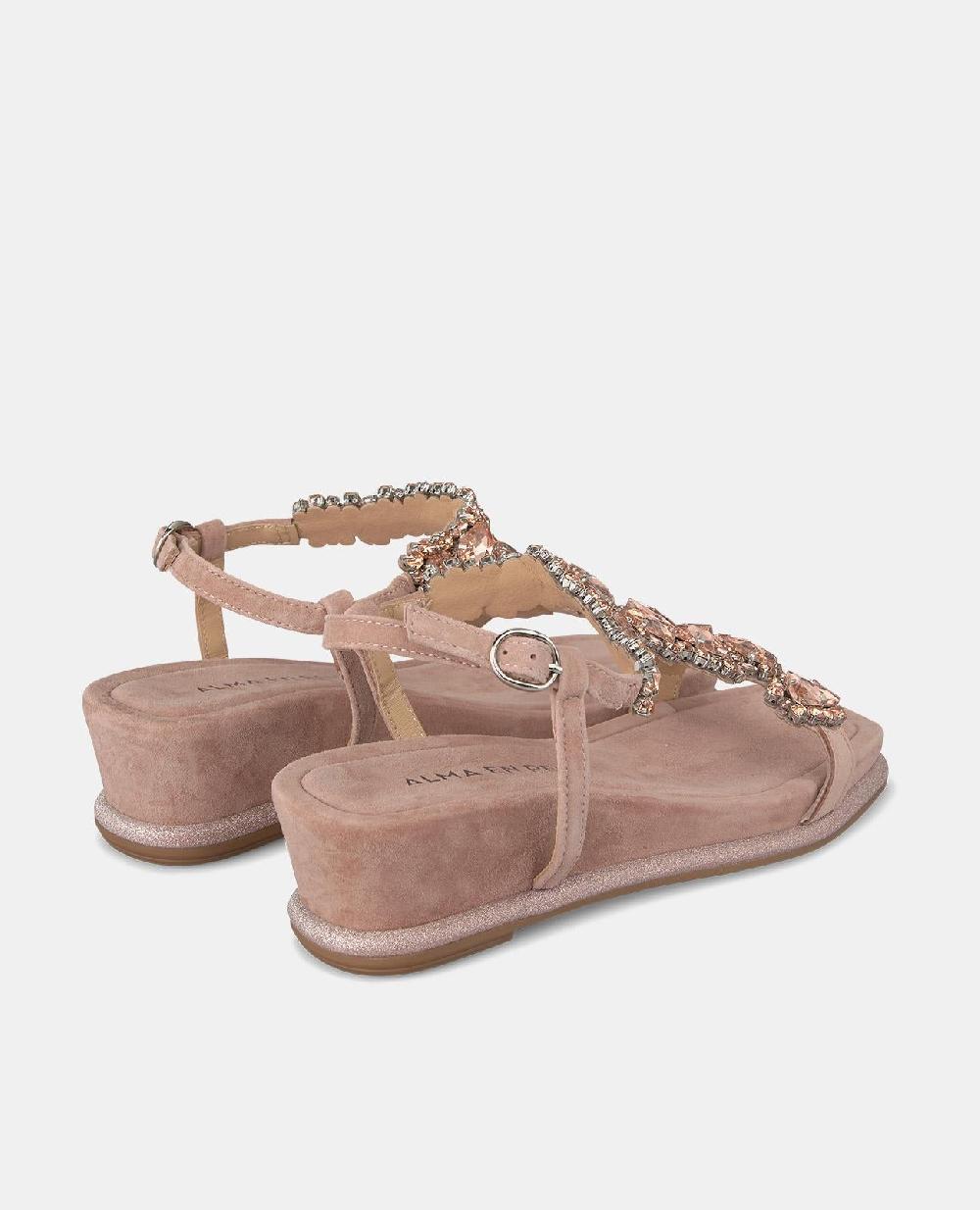 Alma En Pena SANDALIA TIPO CUÑA PEDRERÍA
