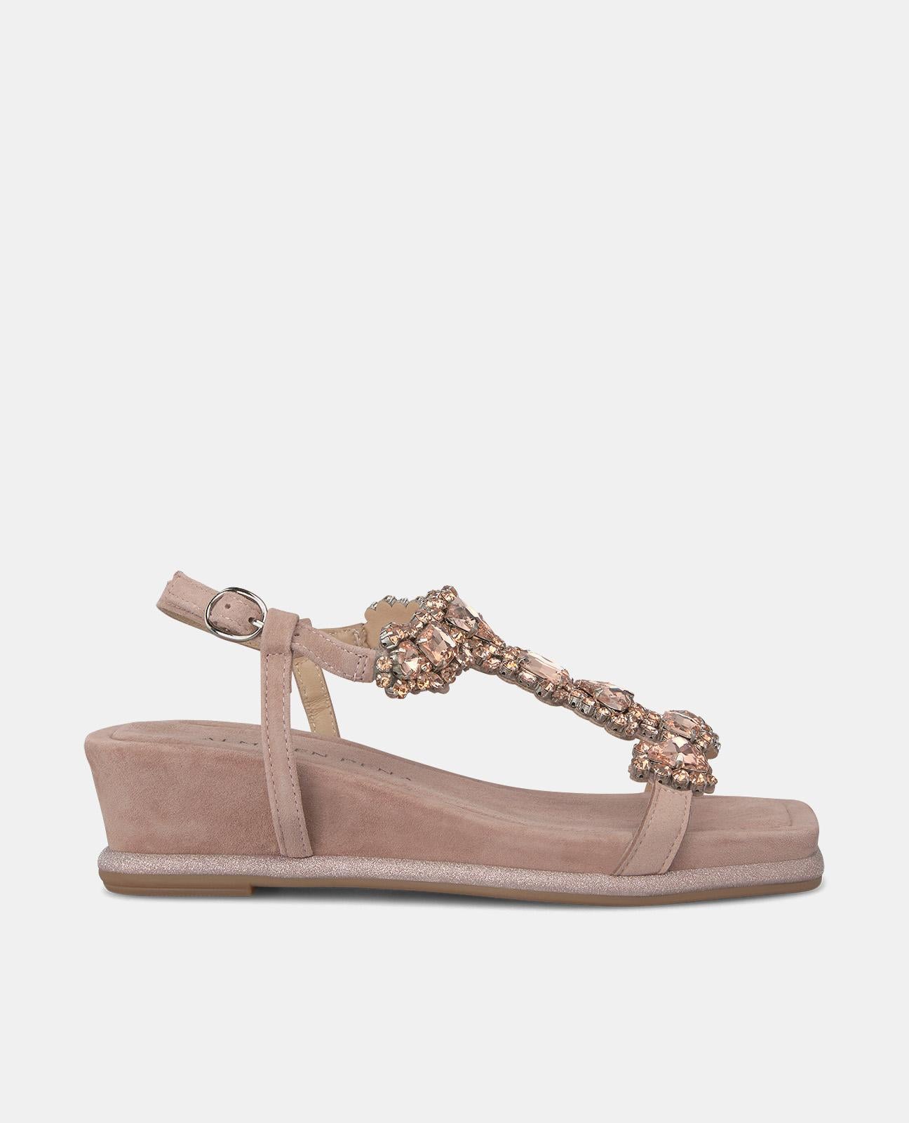 Alma en pena SANDALIA TIPO CUÑA PEDRERÍA