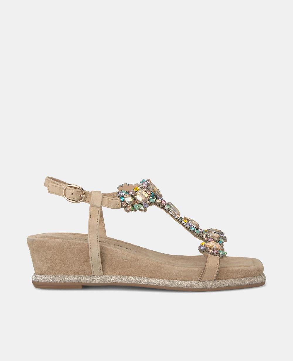 Alma en pena SANDALIA TIPO CUÑA PEDRERÍA