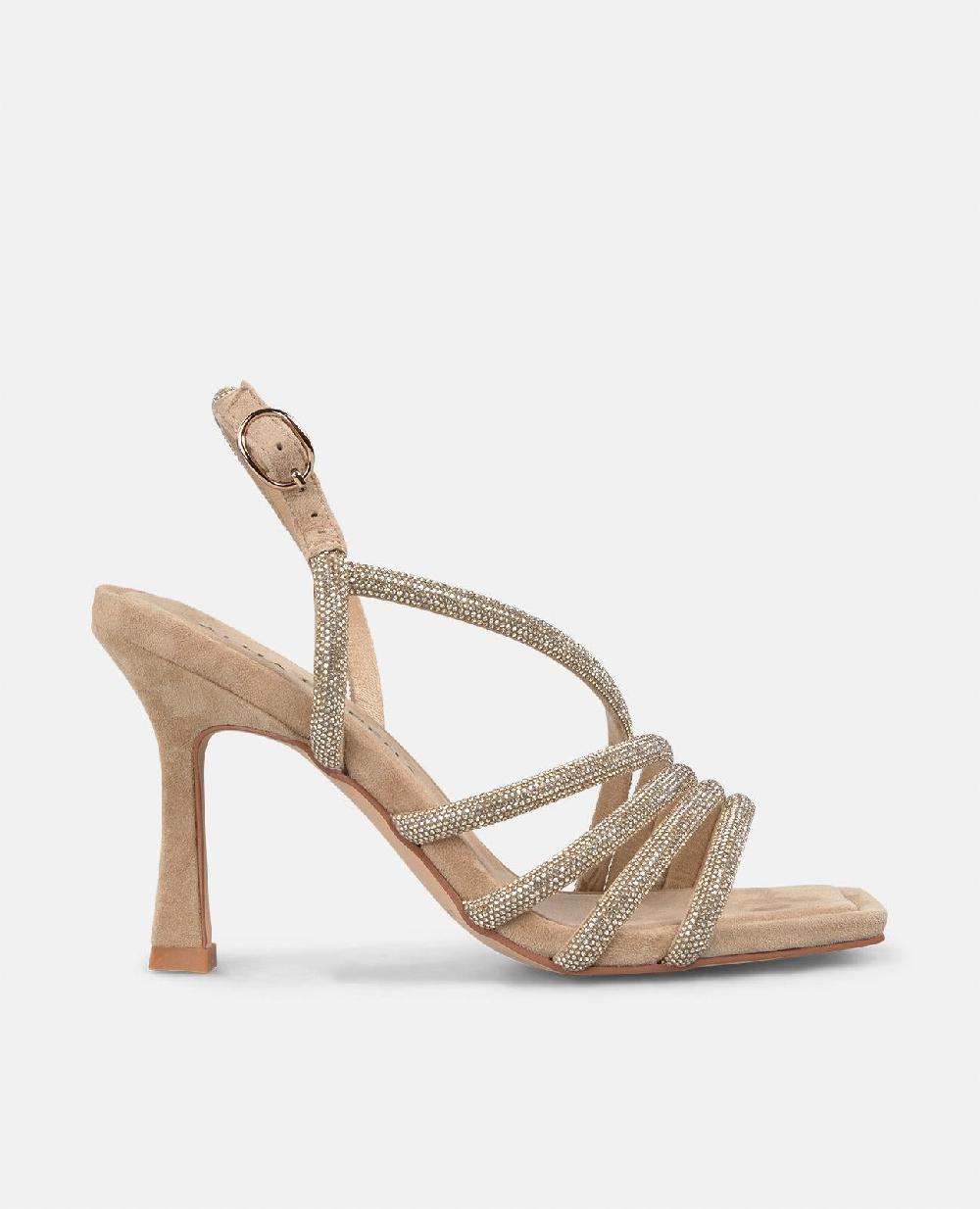 Alma en pena SANDALIA TIRAS CRUZADAS PEDRERÍA