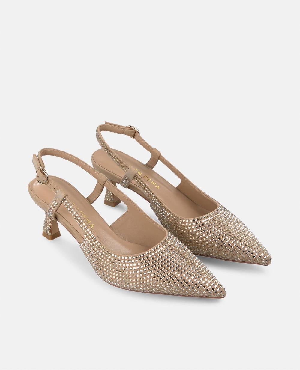 Alma En Pena ZAPATO KITTEN CON PEDRERÍA