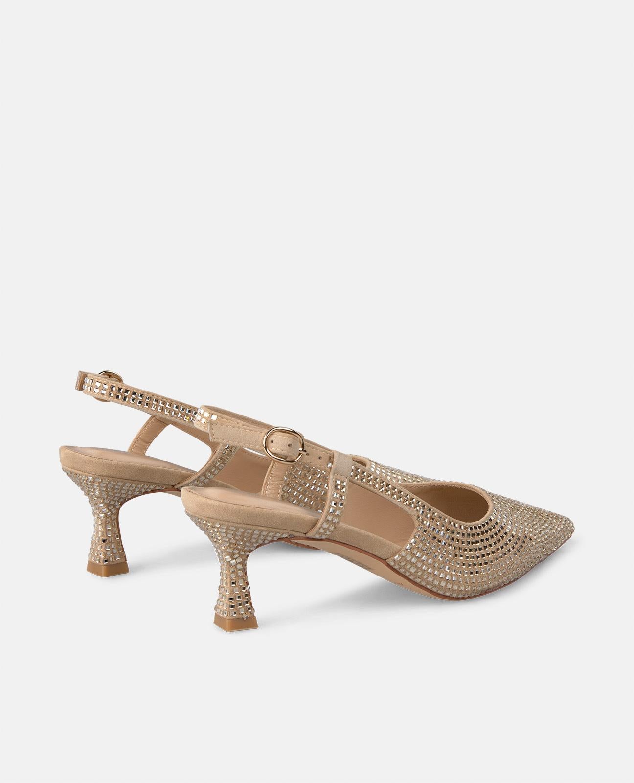 Alma En Pena ZAPATO KITTEN CON PEDRERÍA