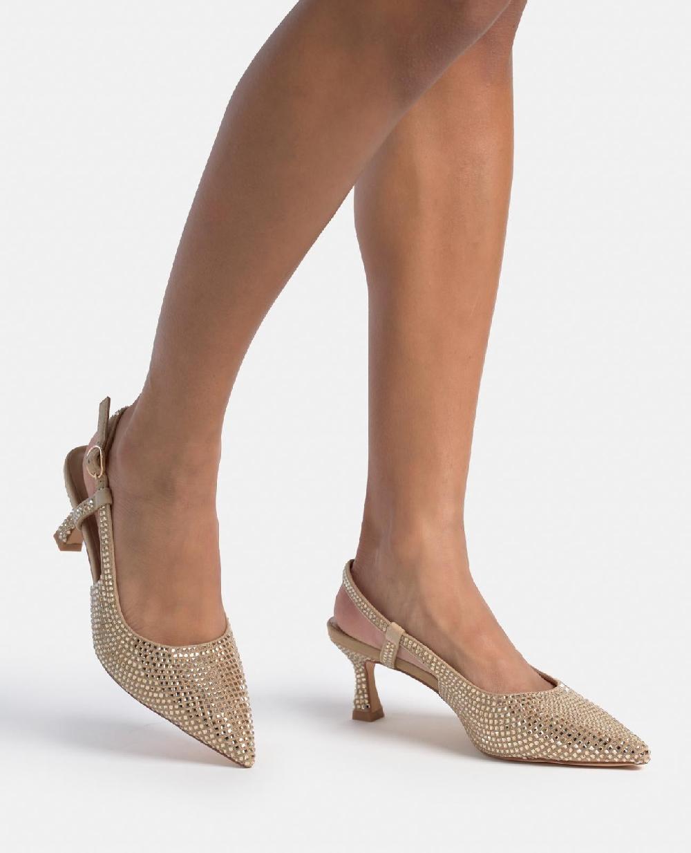 Alma En Pena ZAPATO KITTEN CON PEDRERÍA