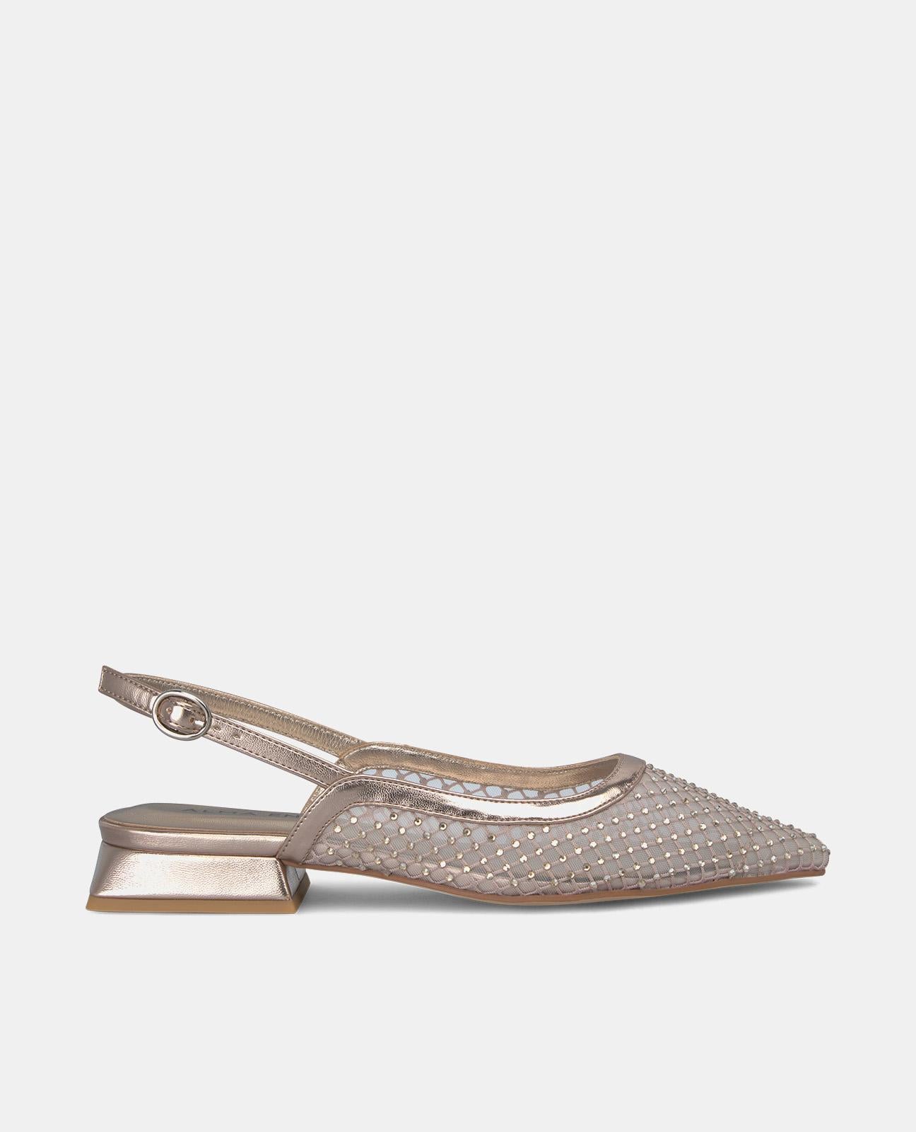 Alma en pena ZAPATO PLANO MALLA BRILLOS