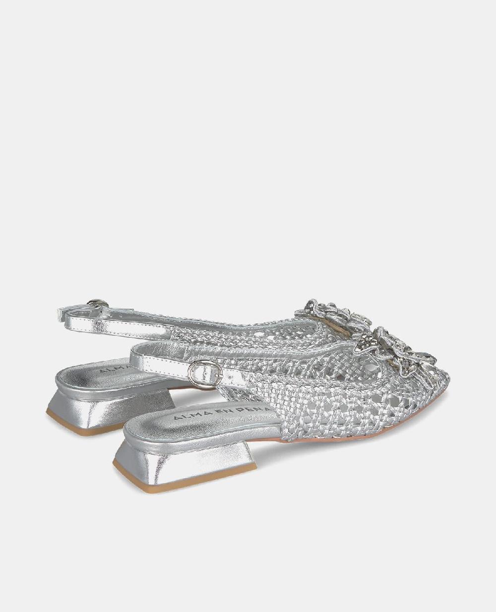Alma En Pena ZAPATO PLANO RAFIA PEDRERÍA