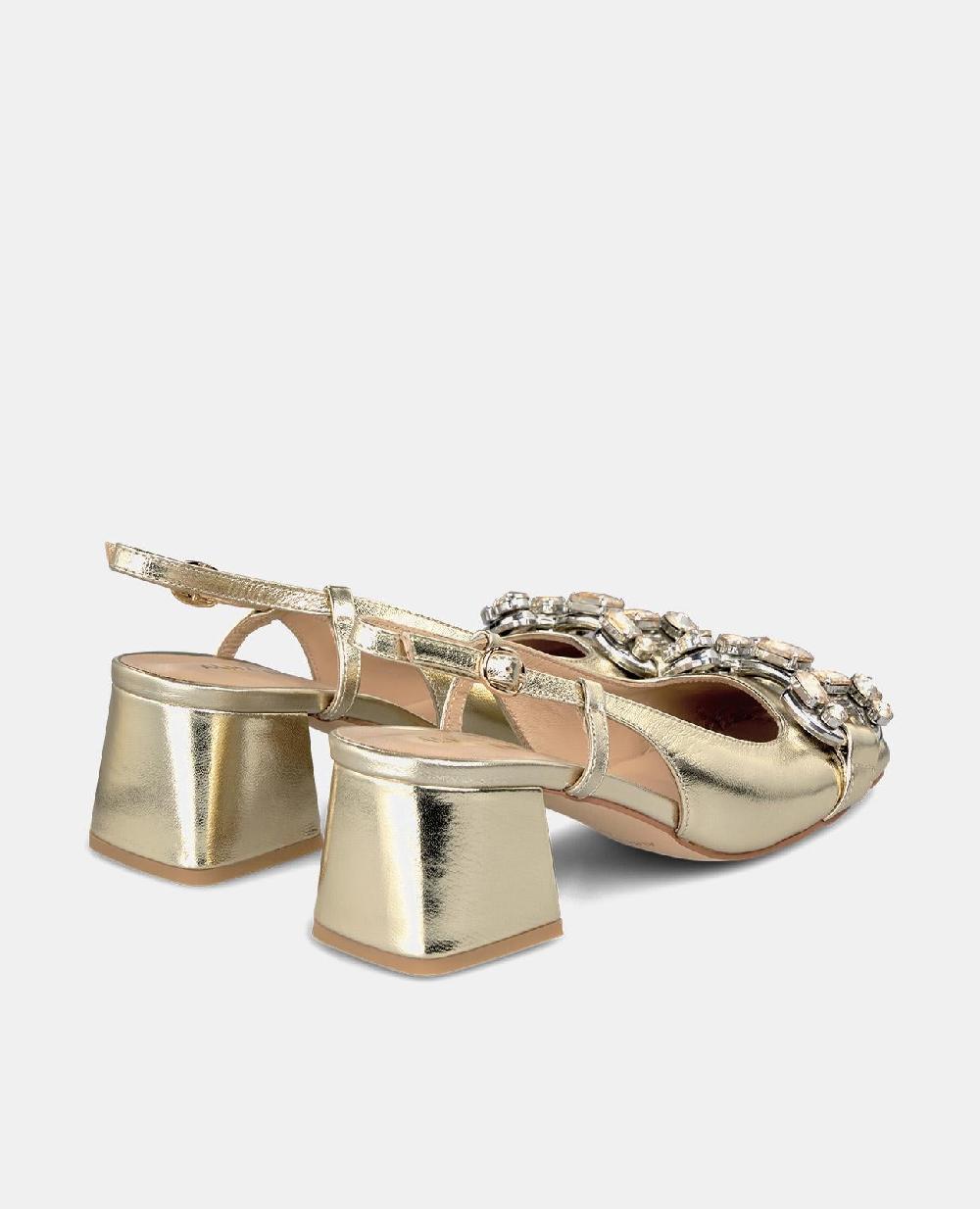 Alma En Pena ZAPATO TACÓN CON DETALLE PEDRERÍA