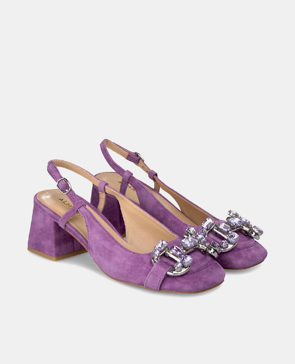 Alma En Pena ZAPATO TACÓN CON DETALLE PEDRERÍA