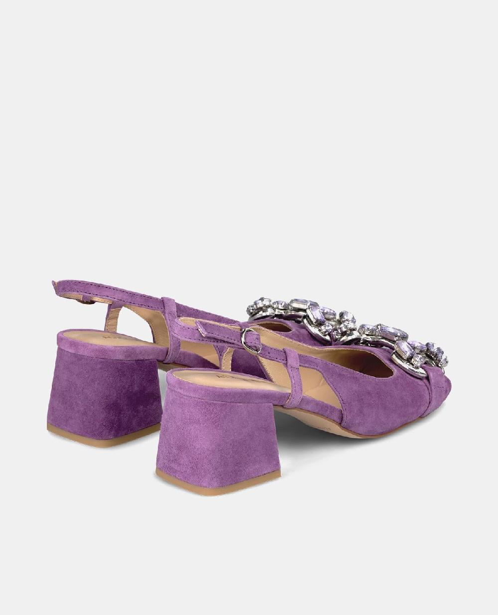 Alma En Pena ZAPATO TACÓN CON DETALLE PEDRERÍA