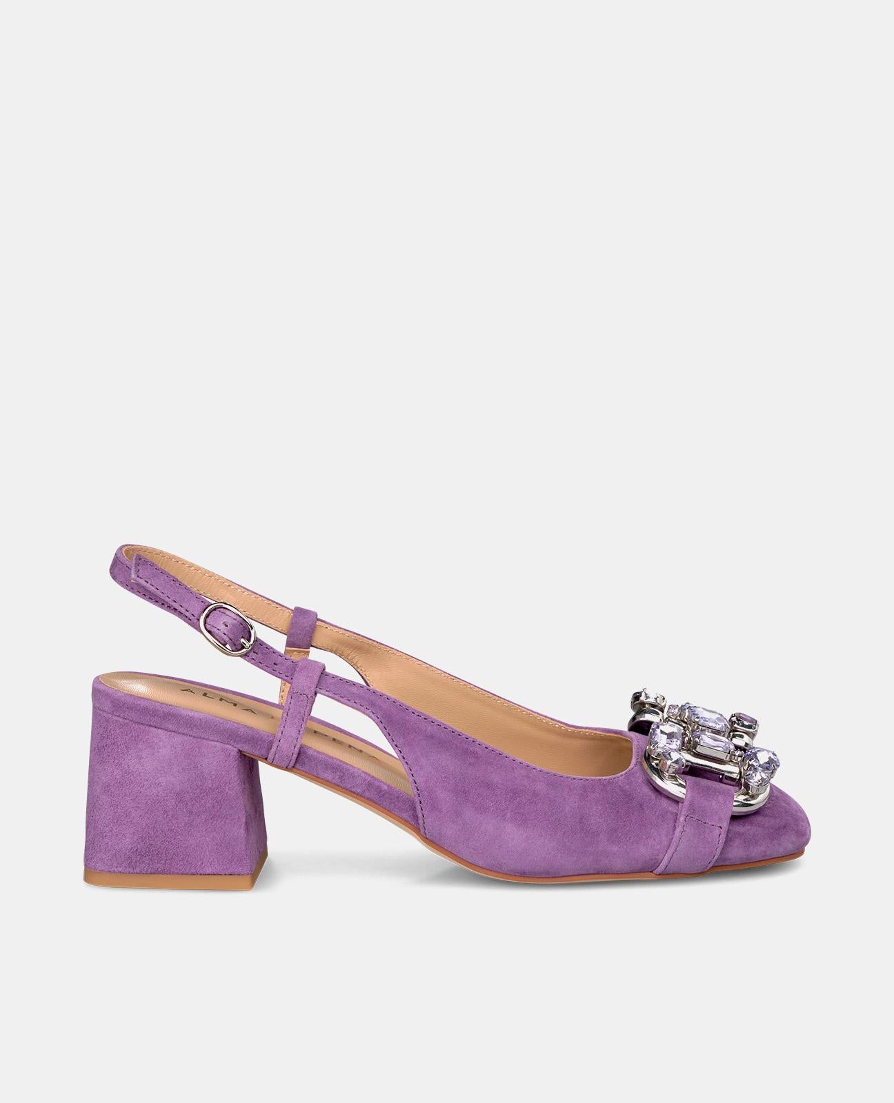 Alma en pena ZAPATO TACÓN CON DETALLE PEDRERÍA